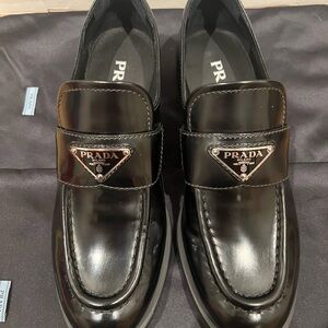 Brand New. Prada women's Black Loafers